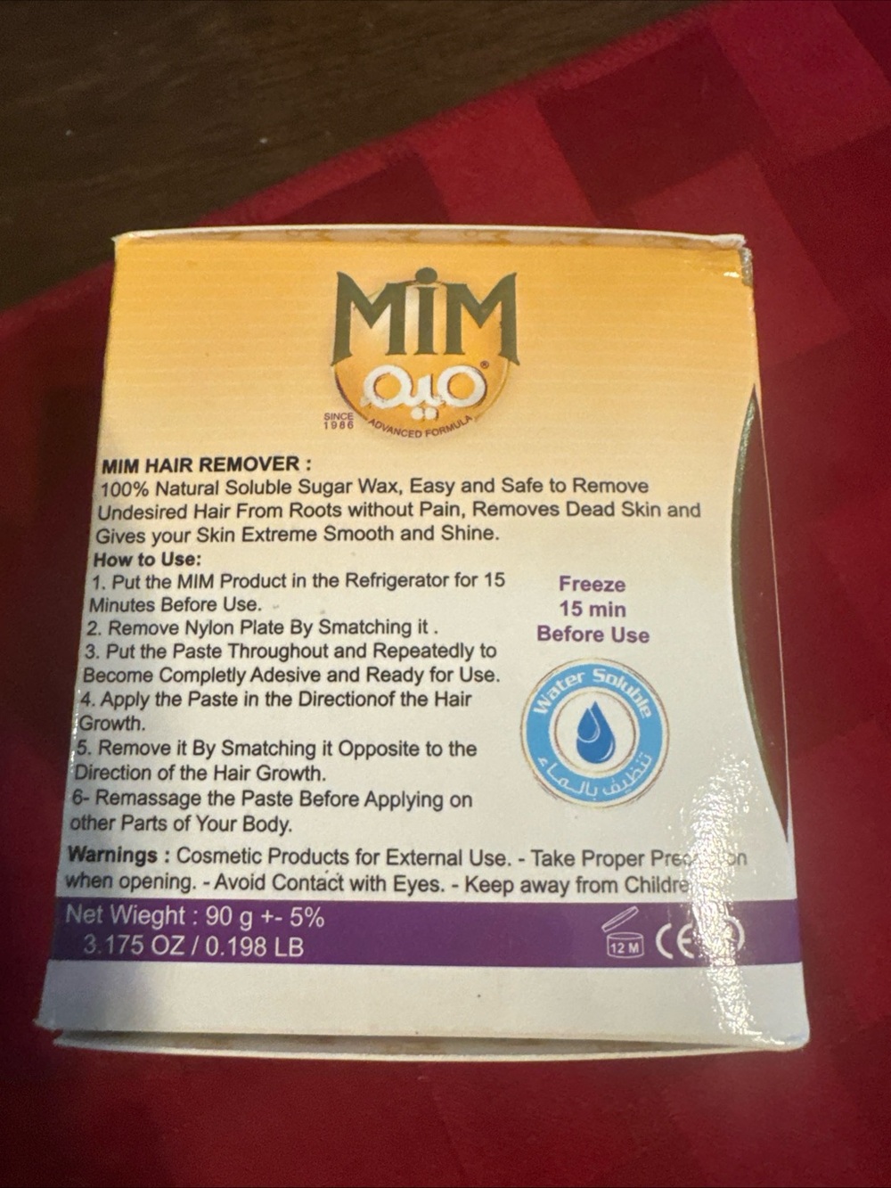 Mi Bath & Body Orange Scented Cream hair removal - Picture 6 of 6